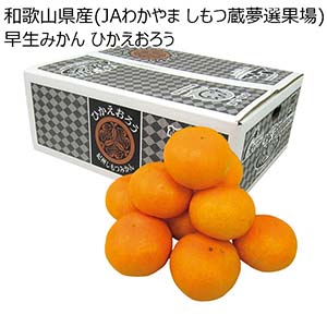 和歌山県産(JAわかやま しもつ蔵夢選果場) 早生みかん ひかえおろう(お届け期間：11/15〜12/10)【冬の贈りもの・お歳暮】