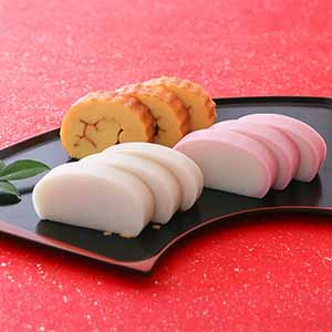 小田原山上 上板蒲鉾・伊達巻詰合せ(彩) (上白230g・上赤230g・手焼き伊達巻ハーフ1本)【限定70点】【お届け期間：12月26日〜12月30日】【年末年始ごちそう特集】