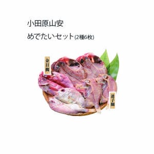 山安 小田原山安 めでたいセット(2種6枚)(金目鯛開き150g×3、連子鯛開き100g×3)【冬の贈りもの・お歳暮】【MK】