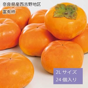 滋賀県産今津地区 富有柿 2Lサイズ 24個入り【お届け期間:11月25日〜12月25日】【旬鮮便】【NN】