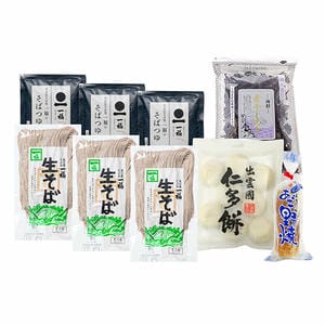 島根 一福なまそば・仁多餅・野焼き・干しのり詰合せ【冬の贈りもの・お歳暮】【NN】