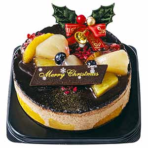 京橋千疋屋 冷凍 チョコレートムース4号【イオンのクリスマス】