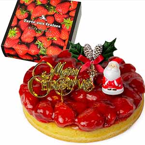 魔法洋菓子店ソルシエ 苺のコンポートタルトケーキ5号 クリスマス飾り付【イオンのクリスマス】