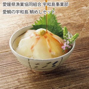 愛媛県漁業協同組合宇和島事業部 愛鯛の宇和島鯛めしセット(愛鯛スライス100g×4、宇和島鯛めしのたれ4P入)【お届け期間:12月2日〜1月10日】【旬鮮便】【NN】