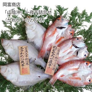 島根 岡富商店 「山陰沖」一夜干詰合せ(かれい計200g・のどぐろ計300g)【お届け期間:11月11日〜1月10日】【旬鮮便】【NN】