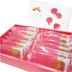 栃木県 いちごの里ファームたっぷり苺のフィナンシェ12個【お届け期間】2025年10月26日-2026年1月10日【冬の贈りもの・お歳暮】【KN】