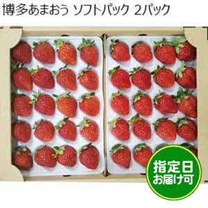 博多あまおう ソフトパック 2パック【イオンのクリスマス】【おいしいお取り寄せ】