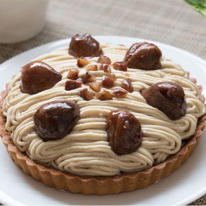 愛媛県メニークエスト 和栗のモンブランタルト1個(5号 直径15cm)【お届け期間：12月19日〜12月24日】【イオンのクリスマス】【NN】