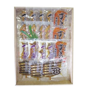 正上 酒宴詰合SE50 焼蛤1串×4袋、あさり串2串×4袋、焼牡蛎1串×4袋、いかだ焼1串×3袋、鬼がら焼1串×3袋 【お届け期間:10/26(日)〜1/10(土)】【冬の贈りもの・お歳暮】【MK】