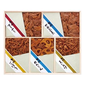 浅草今半 牛肉佃煮詰合せS-40Z 牛肉すきやき/牛肉やわらか煮/牛肉ごぼう/牛肉れんこん/牛肉まいたけ 【お届け期間:11/11(火)〜1/10(金)】【冬の贈りもの・お歳暮】【MK】