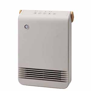 WOOD STYLE 節電/室温センサー付セラミックヒーター グレージュ [CH-T2517GG]【雑貨】