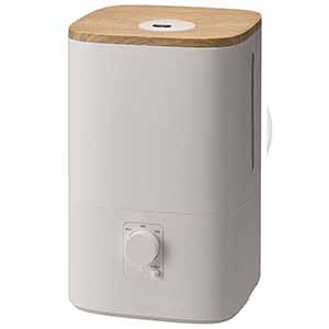 ハイブリッド加湿器「ウッドモイスト」 グレージュ [HB-T2581GG]【雑貨】