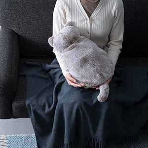 蓄熱式エコ湯たんぽ「ぬくぬく」nekoLike グレージュ [EWT-2328GG]【雑貨】