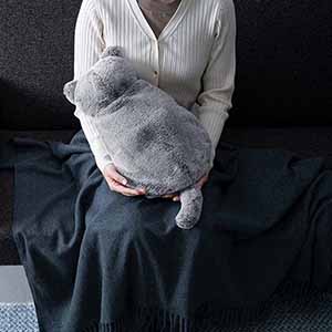 蓄熱式エコ湯たんぽ「ぬくぬく」nekoLike グレー [EWT-2328GY]【雑貨】