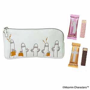 ムーミン × メリーチョコレート 旅するニョロニョロ ポーチ(2種のチョコレートウエハース)【お届け期間：1月15日〜2月21日】【バレンタイン】