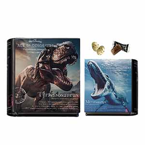 エイジ・オブ・ダイナソー 恐竜ブック缶 チョコレート菓子14個入【お届け期間：1月15日〜2月21日】【バレンタイン】