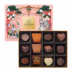 ゴディバ チョコレートアソート チョコレート菓子12粒入【お届け期間：1月15日〜2月21日】【バレンタイン】