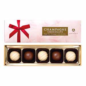 ホテルオークラ シャンパンショコラ<ロゼ> チョコレート5個入【お届け期間：1月15日〜2月21日】【バレンタイン】