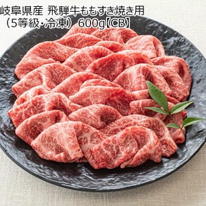 岐阜県産 飛騨牛ももすき焼き用(5等級・冷凍)600g【CB】