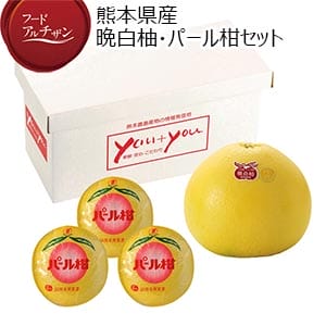 熊本県産 晩白柚・パール柑セット【限定500点】【お届け期間：1月13日〜2月15日】【フードアルチザン】