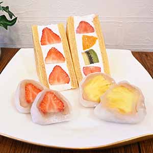 旬果バウムサンド＆旬果大福セット(新春 スイーツセット)【初売り】