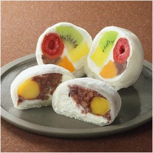 兵庫 神戸シェルブール 神戸マロン大福・フルーツ大福詰合せ 神戸マロン大福・フルーツ大福 各3【NN】