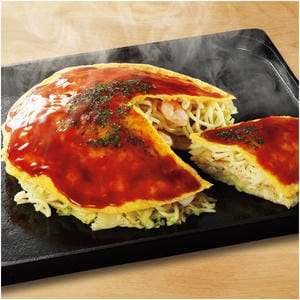 広島 みっちゃん総本店 広島流お好み焼 バラエティ3種セットR お好み焼(そば入410g、イカ天入420g、スペシャル430g)、特製ソース、青粉付き【NN】