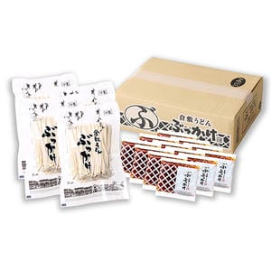 岡山 ふるいちファミリーセット 12人前半生麺400g×4袋、たれ100g×12袋【NN】