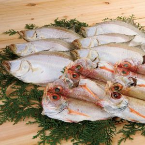 鳥取 鷦鷯屋 のどぐろ・かれい一夜干詰合せ のどぐろ開き4枚、えてかれい6枚、各種山陰沖産【NN】