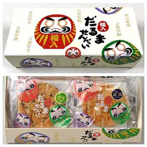 福入だるませんべい 7枚【合格祈願！受験応援特集】【おいしいお取り寄せ】