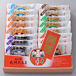 彩の国だるませんべい 16枚【合格祈願！受験応援特集】【おいしいお取り寄せ】