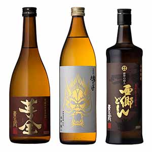 おうちに居ながら蔵巡り倶楽部 芋焼酎12ヵ月コース　本坊酒造 本格芋焼酎3種限定飲み比べセット