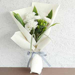 お供え花束「そらね」(ホワイト)【花】【年間ギフト】