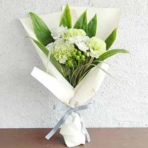 お供え花束「そらね」(グリーン)【花】【年間ギフト】