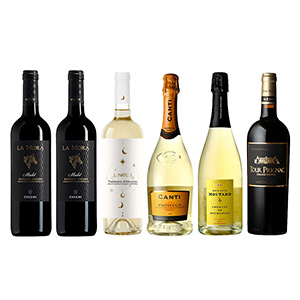 赤・白・スパークリングの贅沢アソート6本セット【おいしいお取り寄せ】