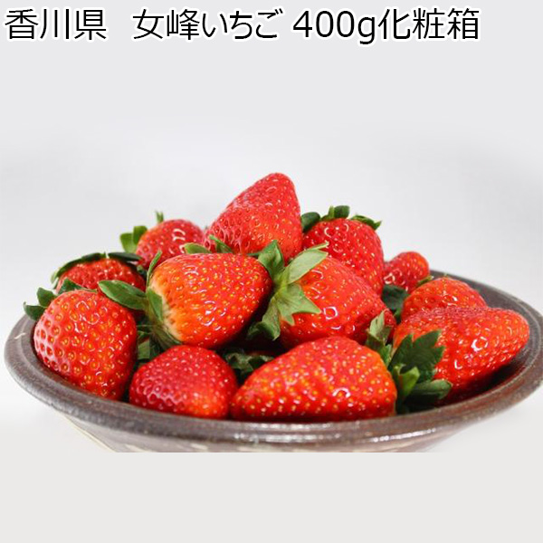 香川県 女峰いちご 400g化粧箱 1箱(15〜18粒)【お届け期間:2月5日〜3月31日】【NN】