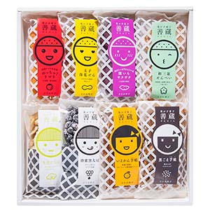 愛媛 善蔵8種詰合せ 善蔵のお奨め商品(せんべい 芋けんぴ 豆菓子)8種類詰め合わせ【NN】