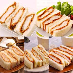 奈良コープ産業 サンドウィッチ5種セット(とんかつデミグラスソース、チキンカツサンド、エビカツサンド、フィッシュタルタルサンド、厚切りポークハムカツサンド)(L8130)【サクワ】