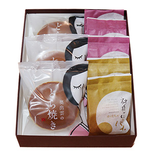 島根県松葉屋 奥出雲のどら焼き・神様がいっパイセット 奥出雲のどらやきつぶあん3個 神様がいっパイ小豆3個、かぼちゃ2個【NN】