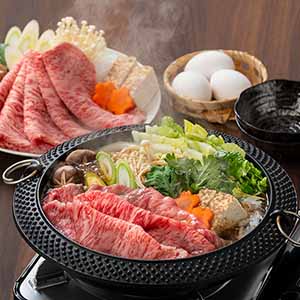 旬とごちそうコース「プレミアム」　岐阜県産 飛騨牛ロースすきやき用700g