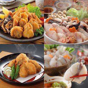旬とごちそうコース「お肉・海鮮・果物」　山賀 あんこう・ふぐ海鮮セット