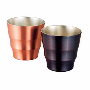 DCT 燕純銅(艶消し＆ブラック)ファッションカップ2P [DCT-014]【父の日】