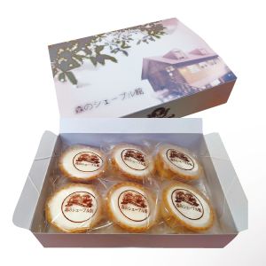茨城 森のシェーブル館 レアチーズタルト(プレーン)6個セット箱入【KN】