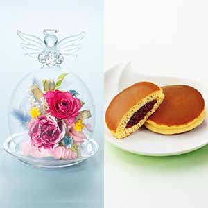 Luna ジュエルフルール「アンジュ」＋文明堂 月三笠2個入【母の日】