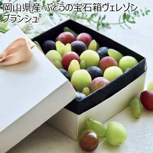 岡山県産 ぶどうの宝石箱ヴェレゾンブランシュ(お届け期間：8/21〜8/31)【夏の贈りもの・お中元】