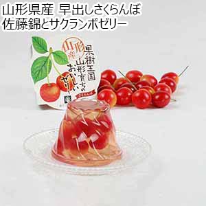 山形県産 早出しさくらんぼ、佐藤錦とサクランボゼリー【限定100点】【お届け期間：5月18日〜6月10日】【おいしいお取り寄せ】