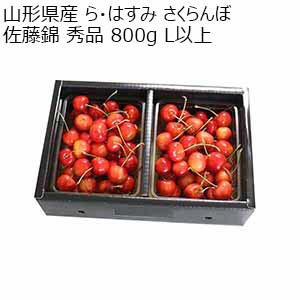 山形県産 ら・はすみ さくらんぼ 佐藤錦 秀品 800g L以上【限定100点】【お届け期間：6月14日〜6月30日】【おいしいお取り寄せ】