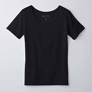 ReD 女性用 Uネックインナー半袖 Mサイズ ブラック