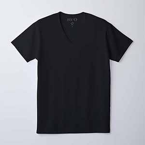 ReD 男性用 Vネックインナー半袖 LLサイズ ブラック