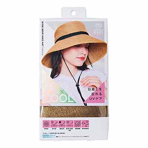 Sun Block LAB BEAUTY ツバ広ハイクハット ナチュラル【雑貨】